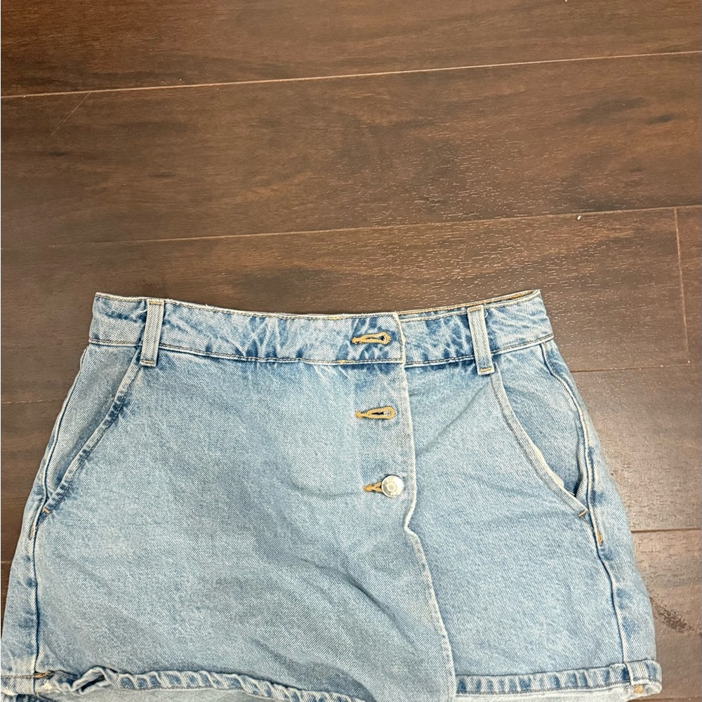 Zara Light Blue Denim Jean Shorts